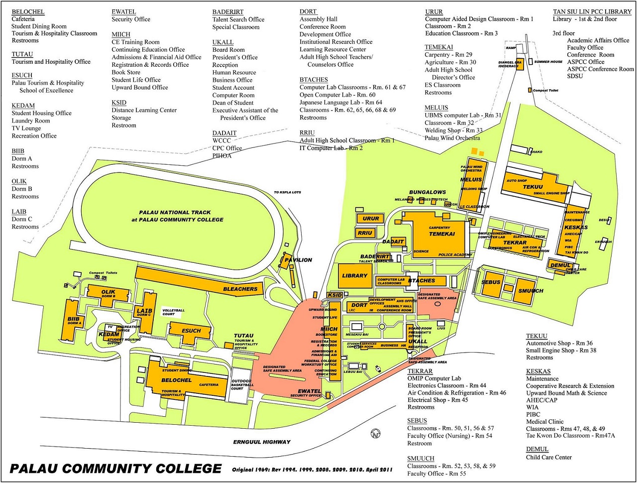 Palau Community College » Campus Map